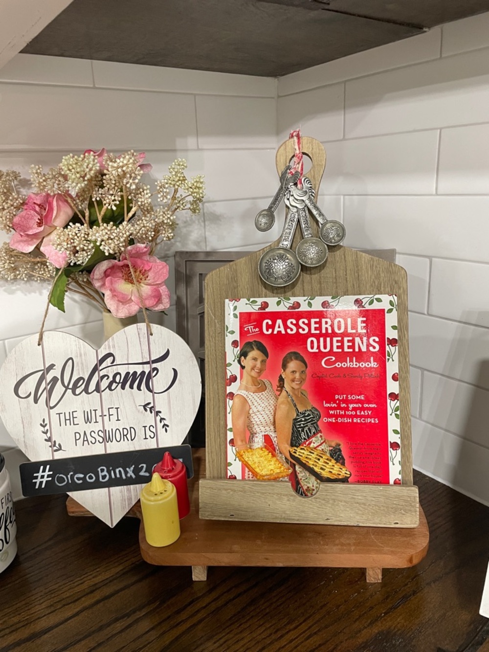 The Casserole Queens Cookbook/ recipe stand bundle
